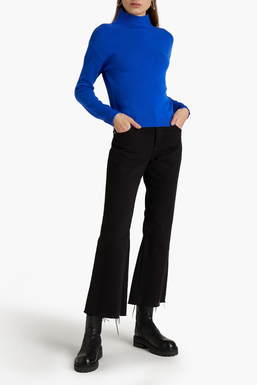 MAJESTIC FILATURES Wool and cashmere-blend turtleneck sweater