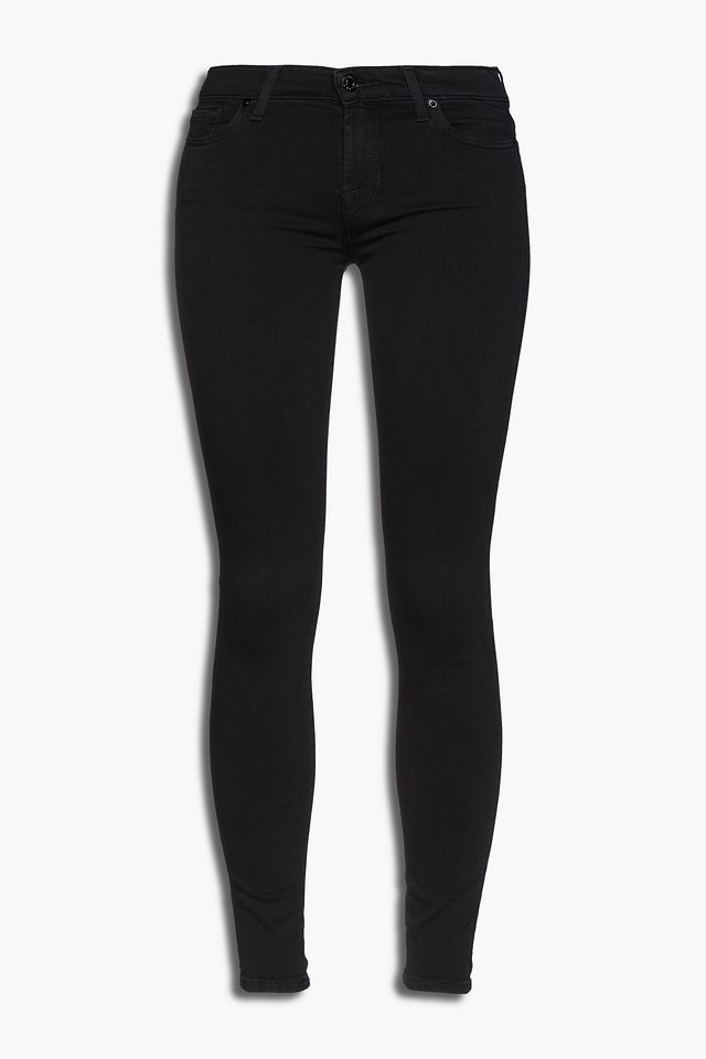 Mid-rise skinny jeans