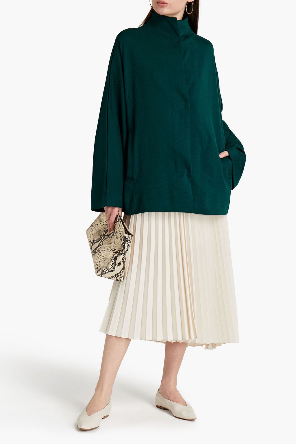MAJESTIC FILATURES Oversized merino wool jacket