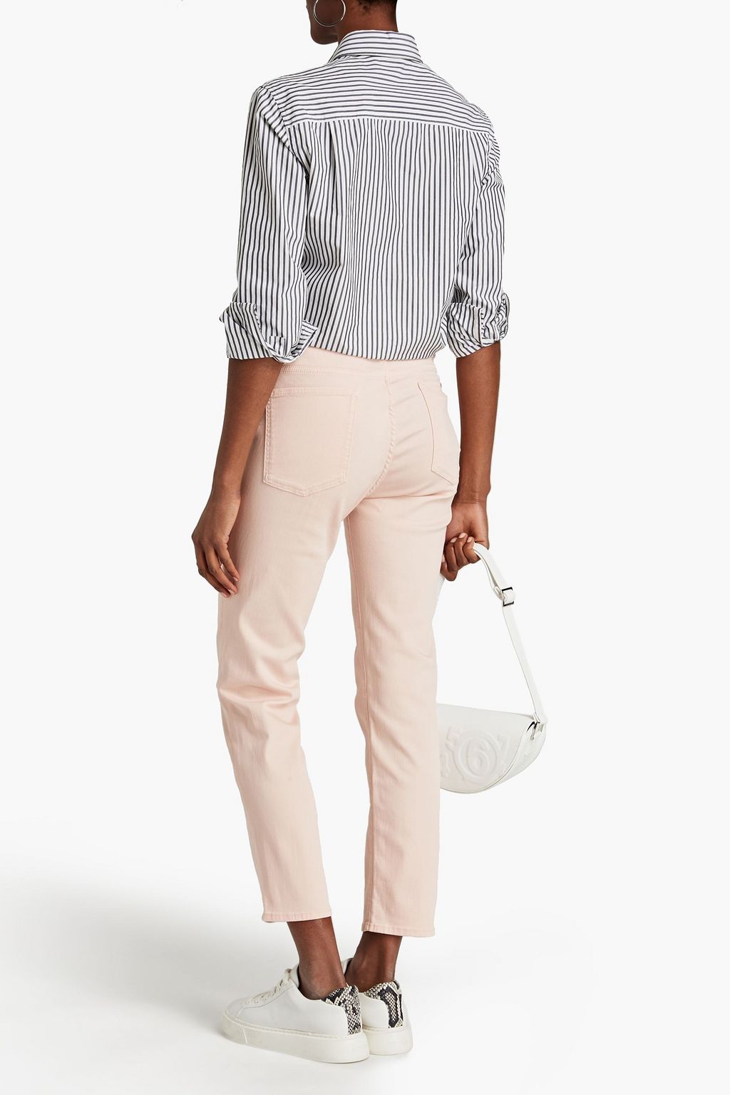 7 FOR ALL MANKIND Roxanne cropped mid-rise slim-leg jeans