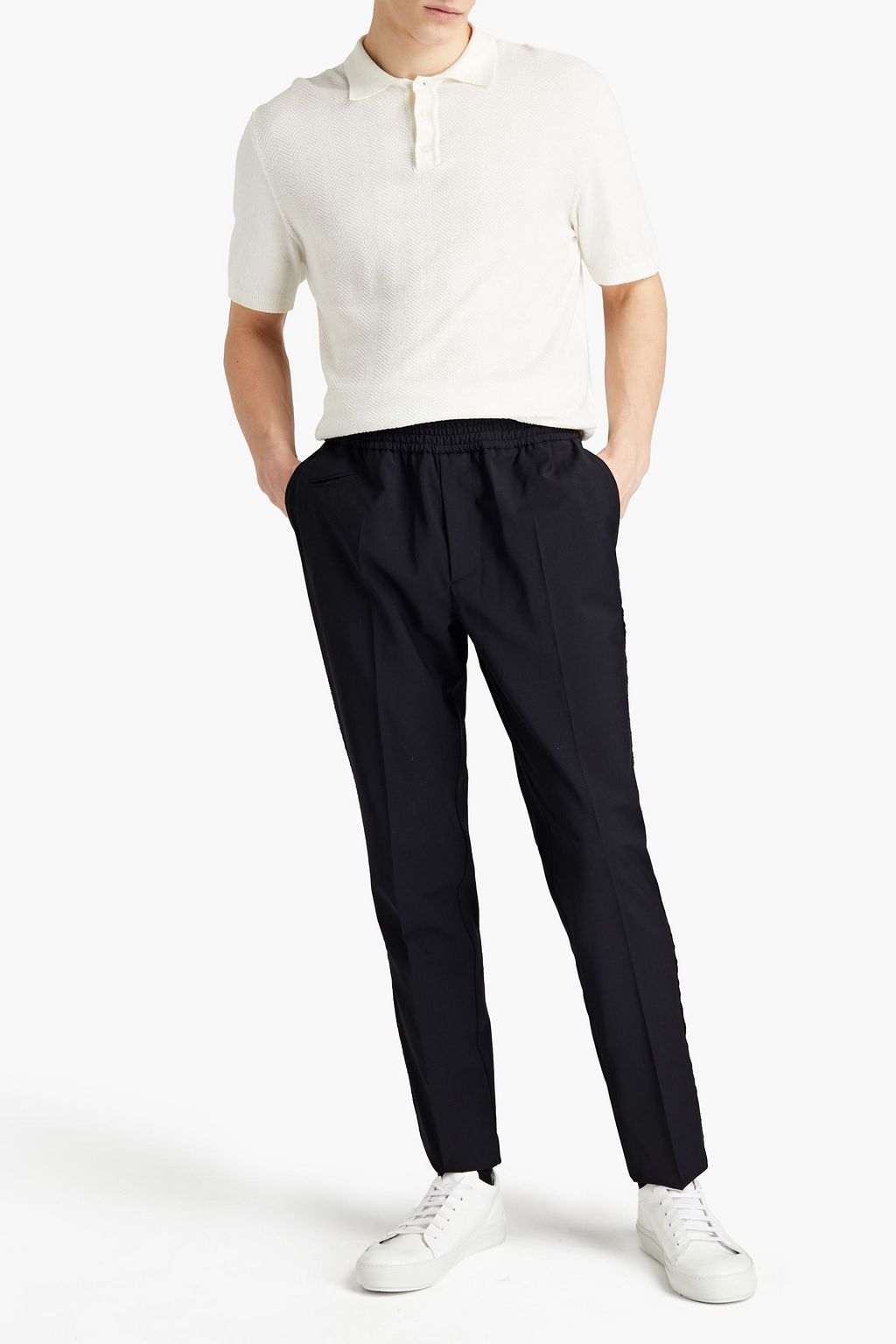 GOLDEN GOOSE Luke tapered wool-blend pants