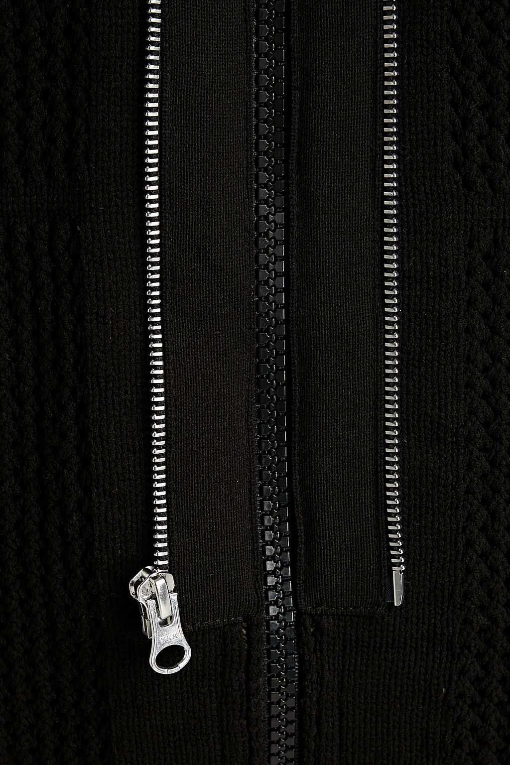 STONE ISLAND Appliquéd knitted hooded cardigan