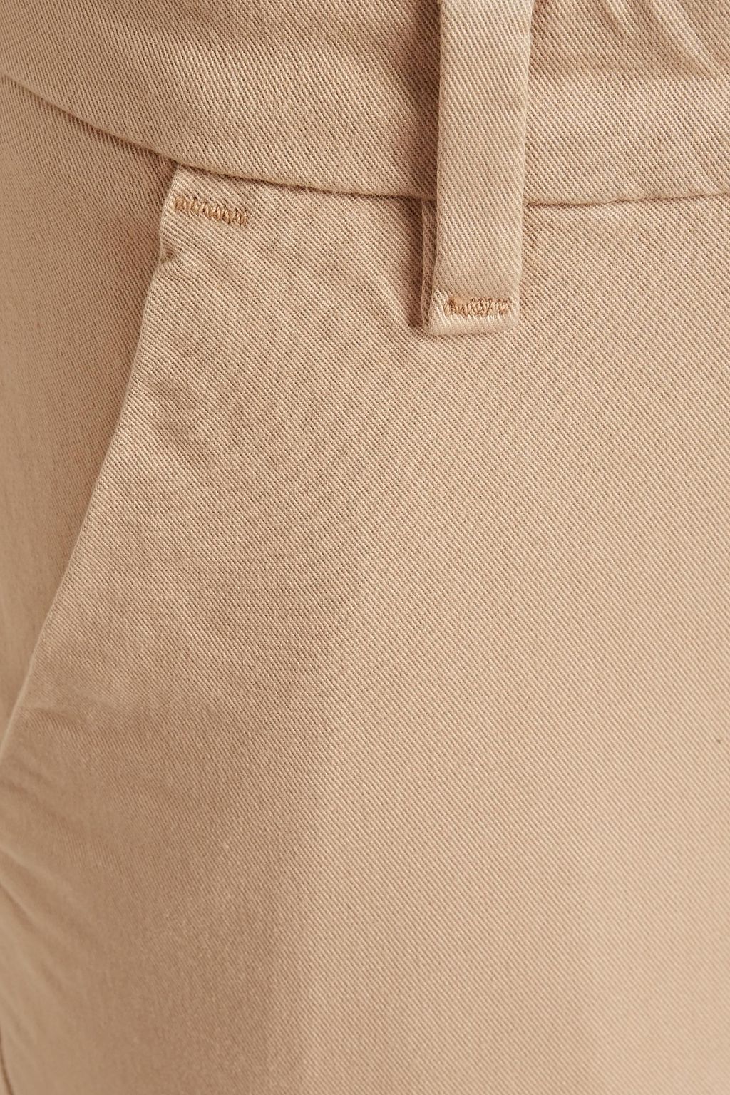 7 FOR ALL MANKIND Cropped cotton-blend twill tapered pants