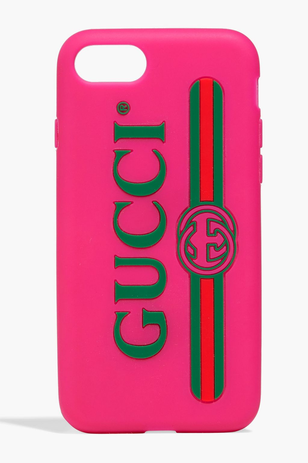 GUCCI Logo-embellished rubber iPhone Plus case | OUTNET