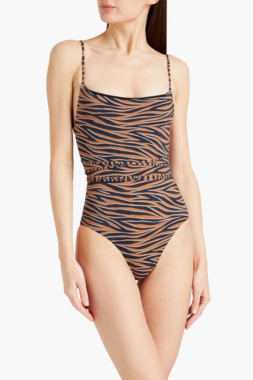 ANEMOS Tiger-print swimsuit