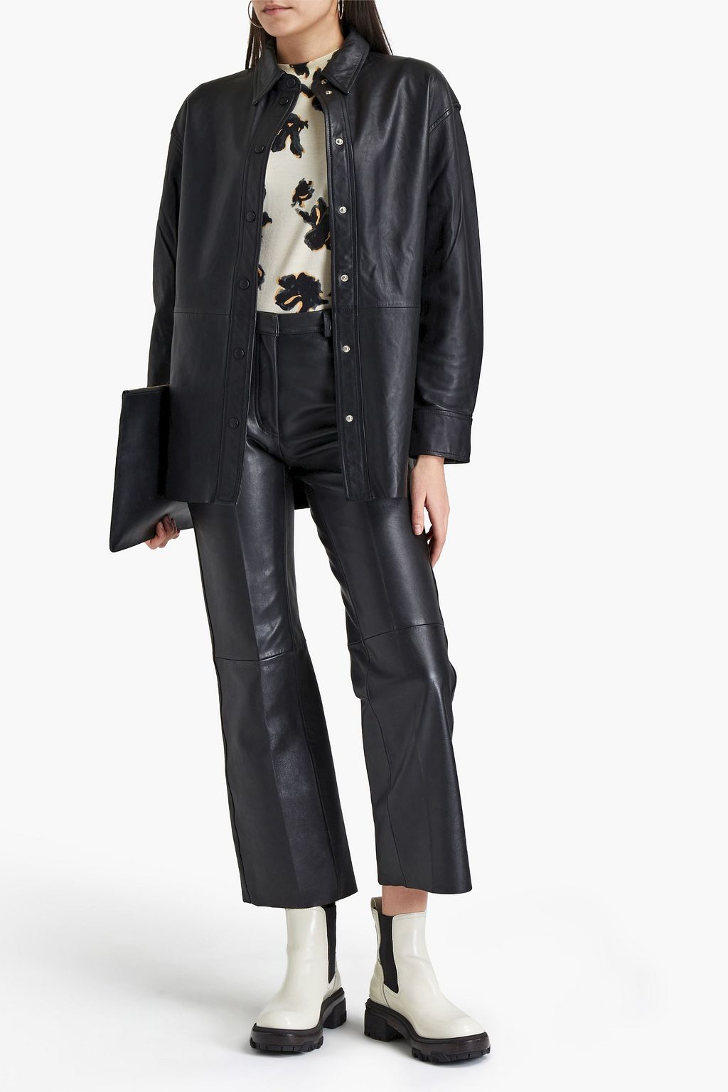 SAMSØE Φ SAMSØE Leather shirt