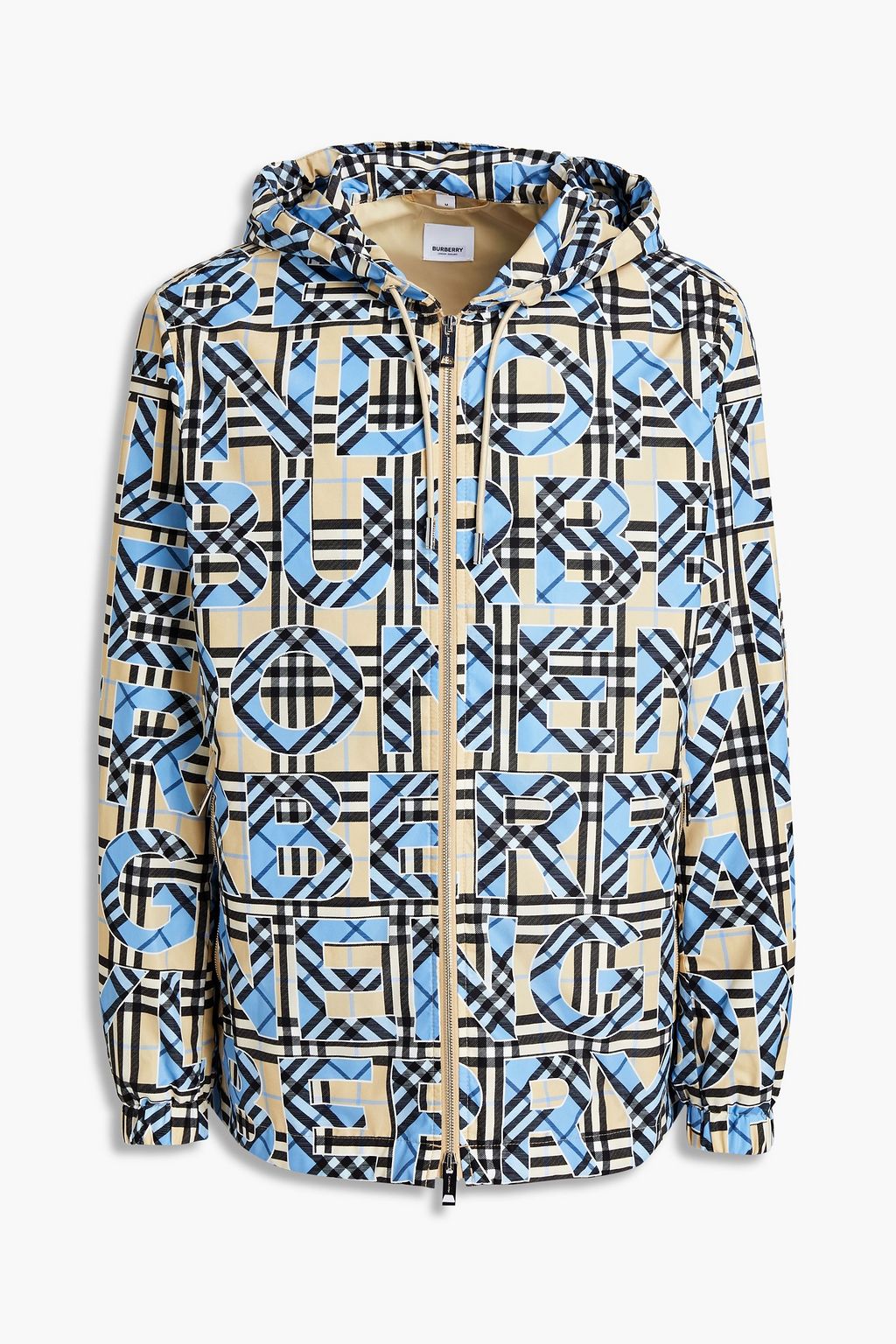 burberry shell hooded jacket