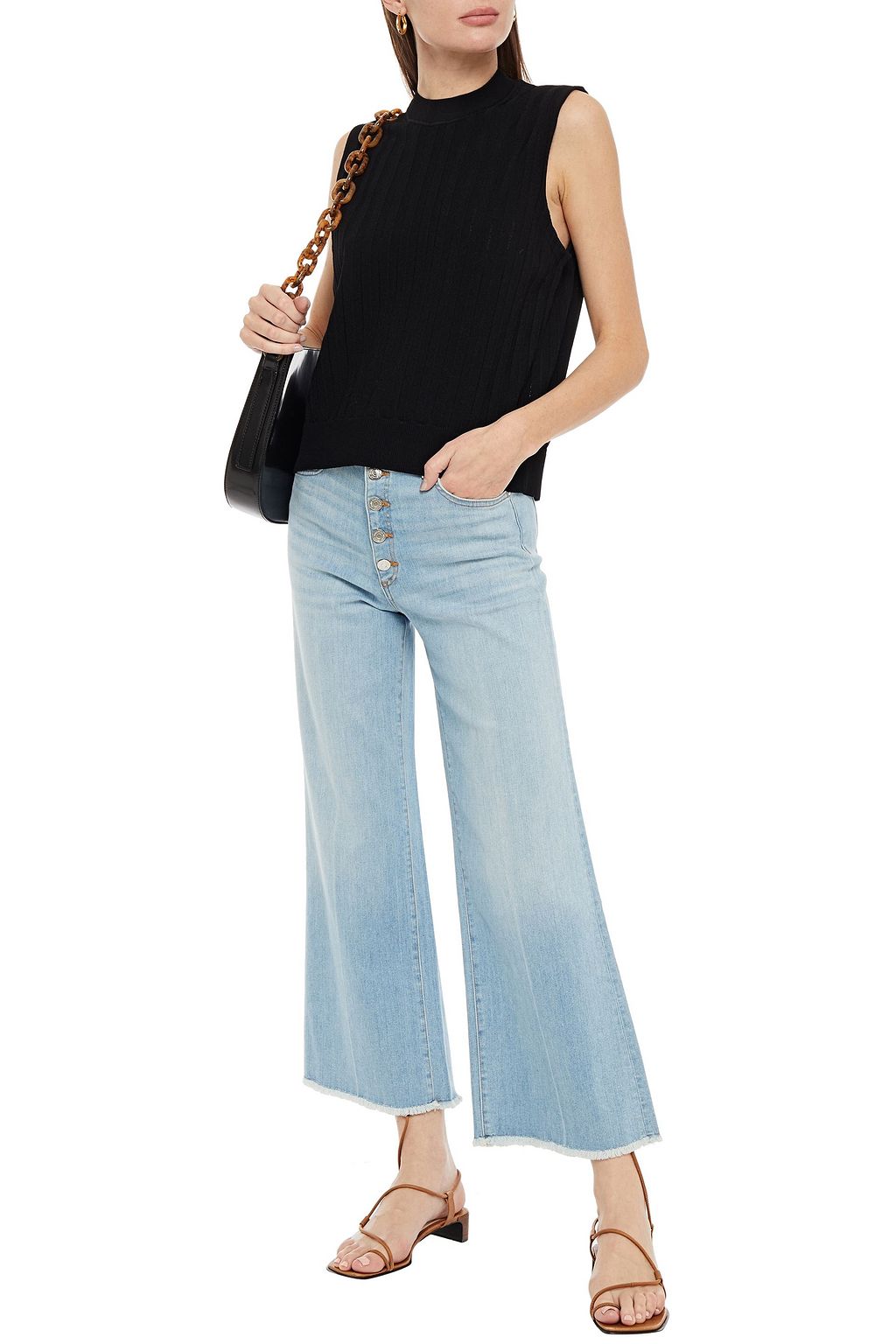 VERONICA BEARD High-rise wide-leg jeans