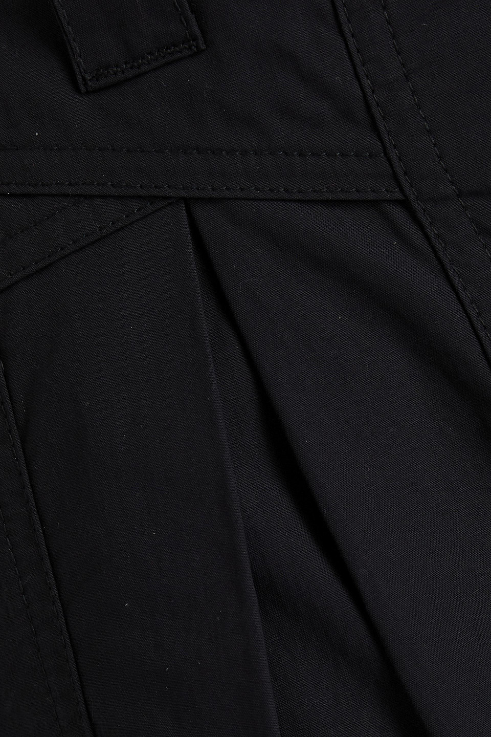 Shop Isabel Marant Kilandy Pleated Cotton-canvas Tapered Pants In Schwarz