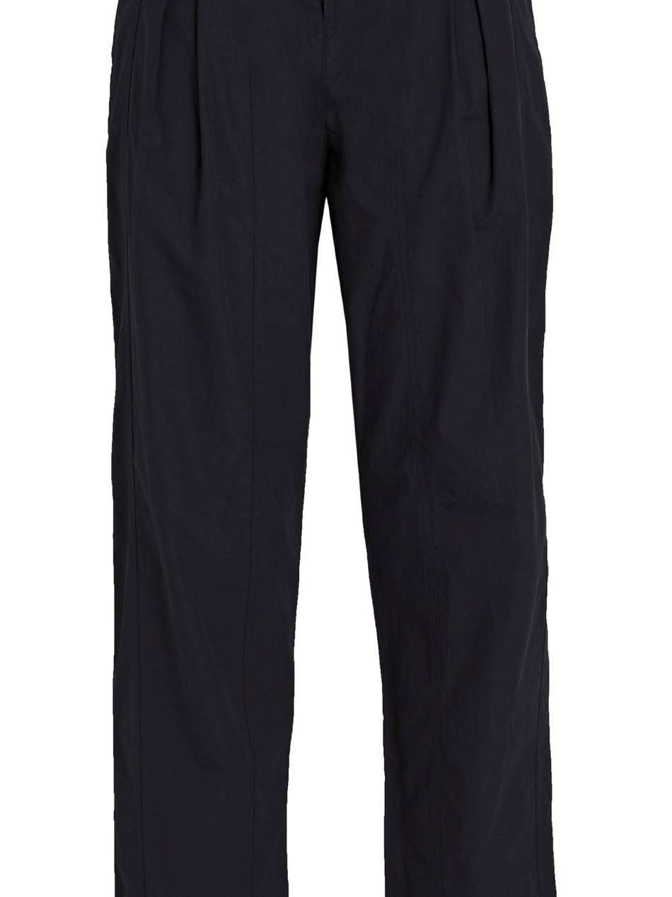 kilandy pleated cotton-canvas tapered pants