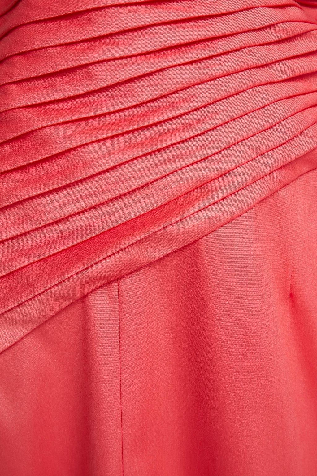ROTATE BIRGER CHRISTENSEN Donna strapless crystal-embellished pleated sateen dress