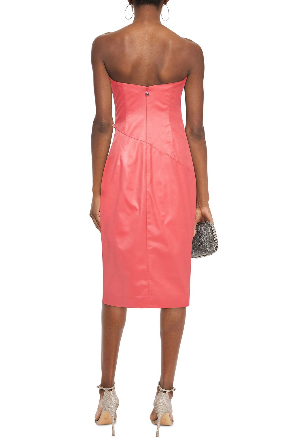 ROTATE BIRGER CHRISTENSEN Donna strapless crystal-embellished pleated sateen dress