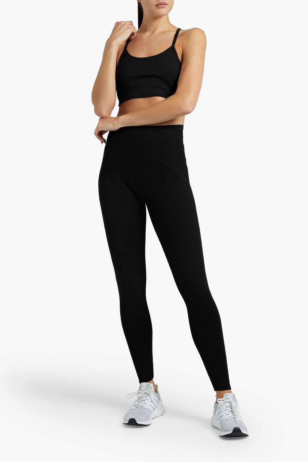 WSLY Rivington Courtney ribbed Tencel-blend jersey bra top