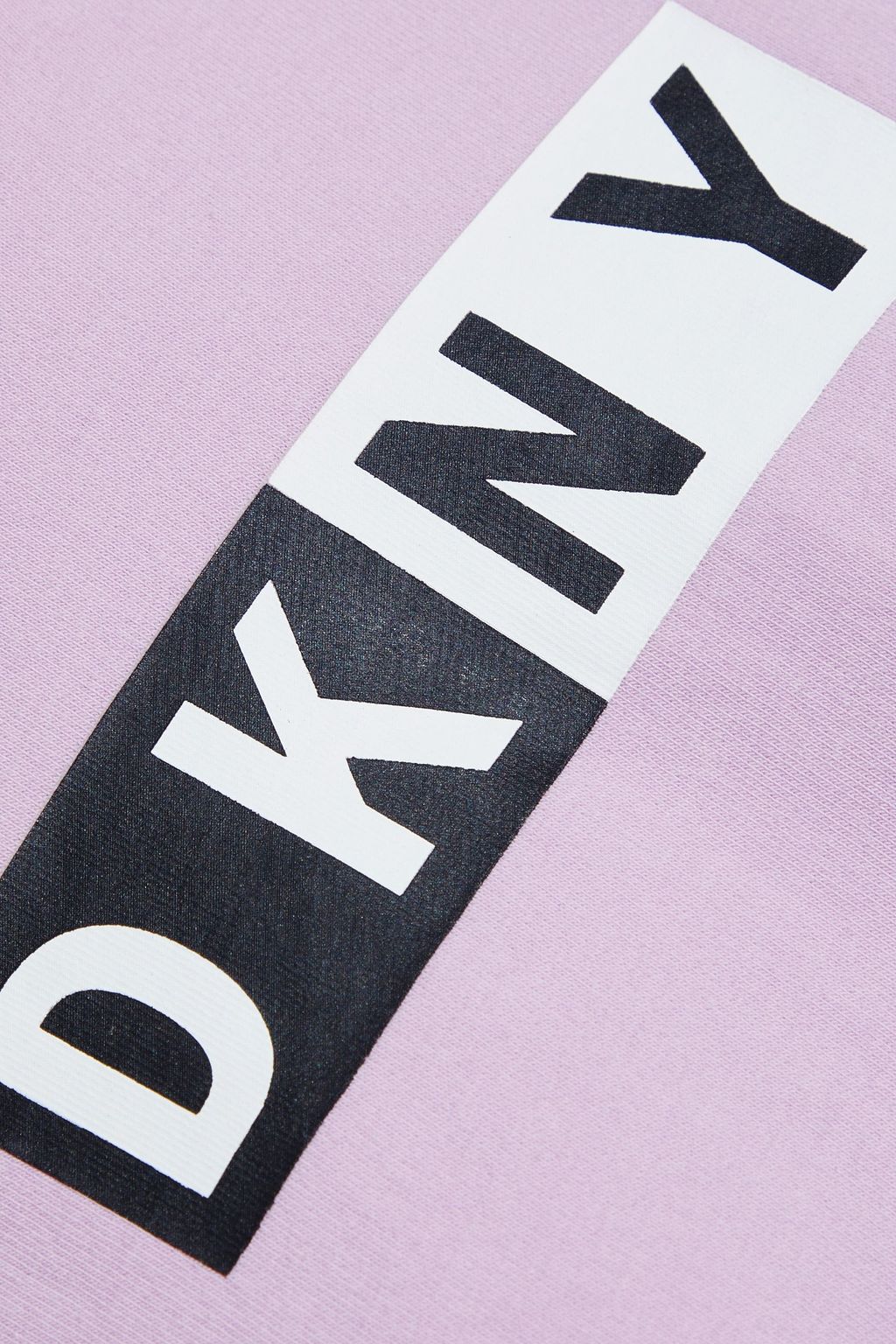 DKNY Printed cotton-blend terry hoodie