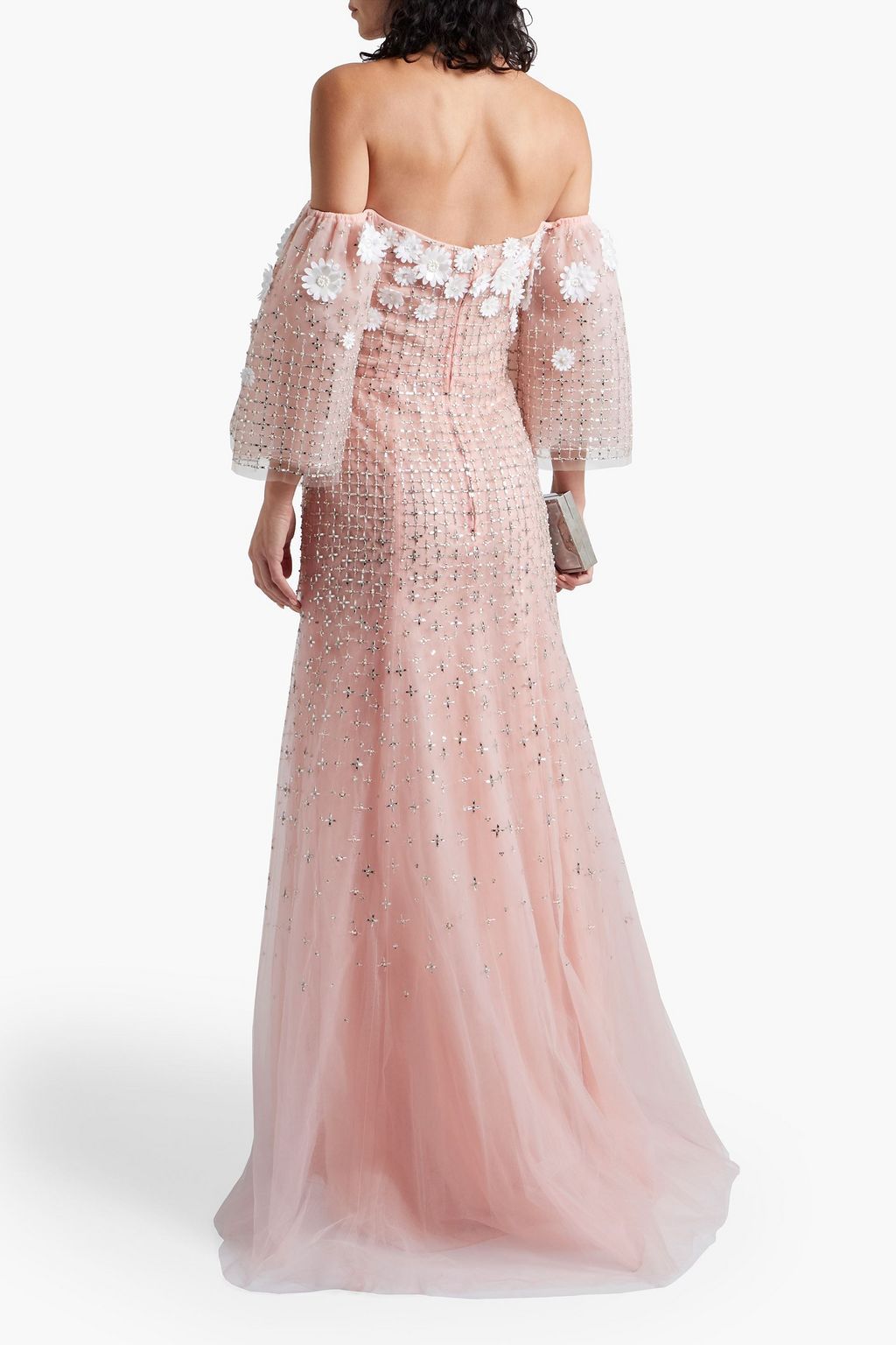CAROLINA HERRERA Off-the shoulder embellished tulle gown
