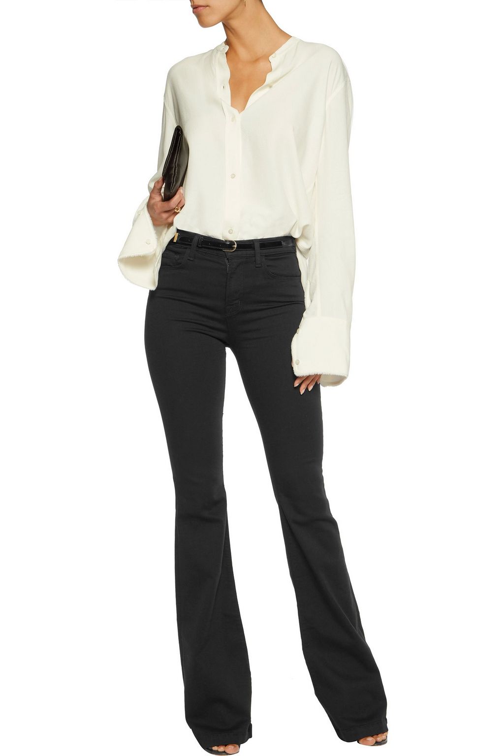 J BRAND Maria mid-rise flared jeans