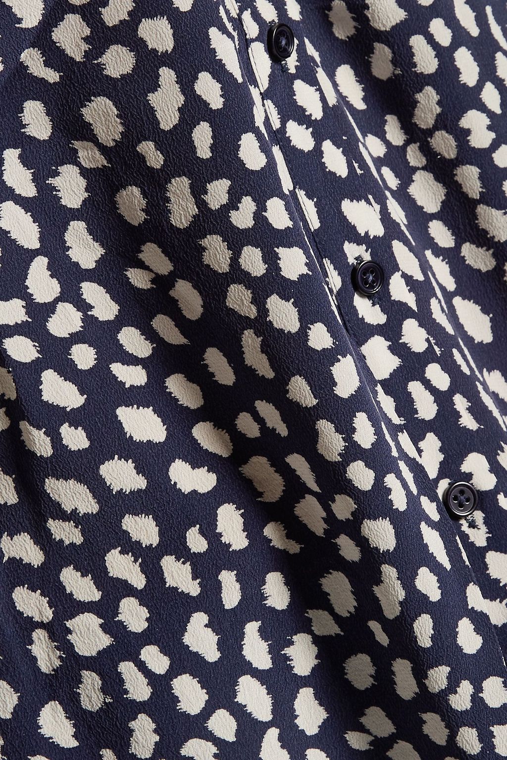 JOIE Edalette tie-front printed silk top