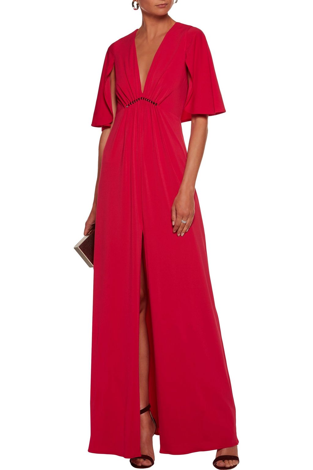 halston heritage jersey dress 1970s Halston Black Label Couture Jersey Dress