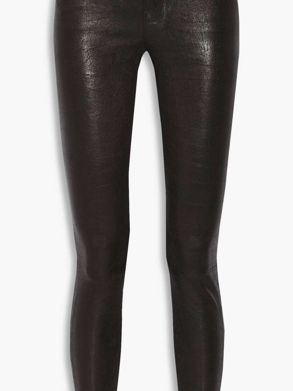 le skinny stretch-leather pants