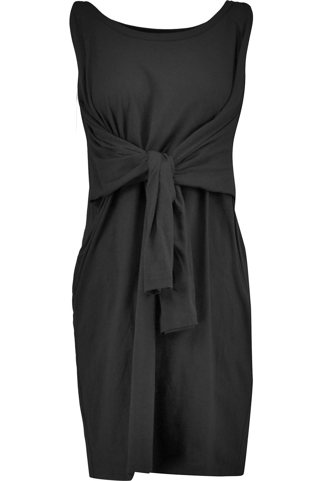 tie front jersey dress