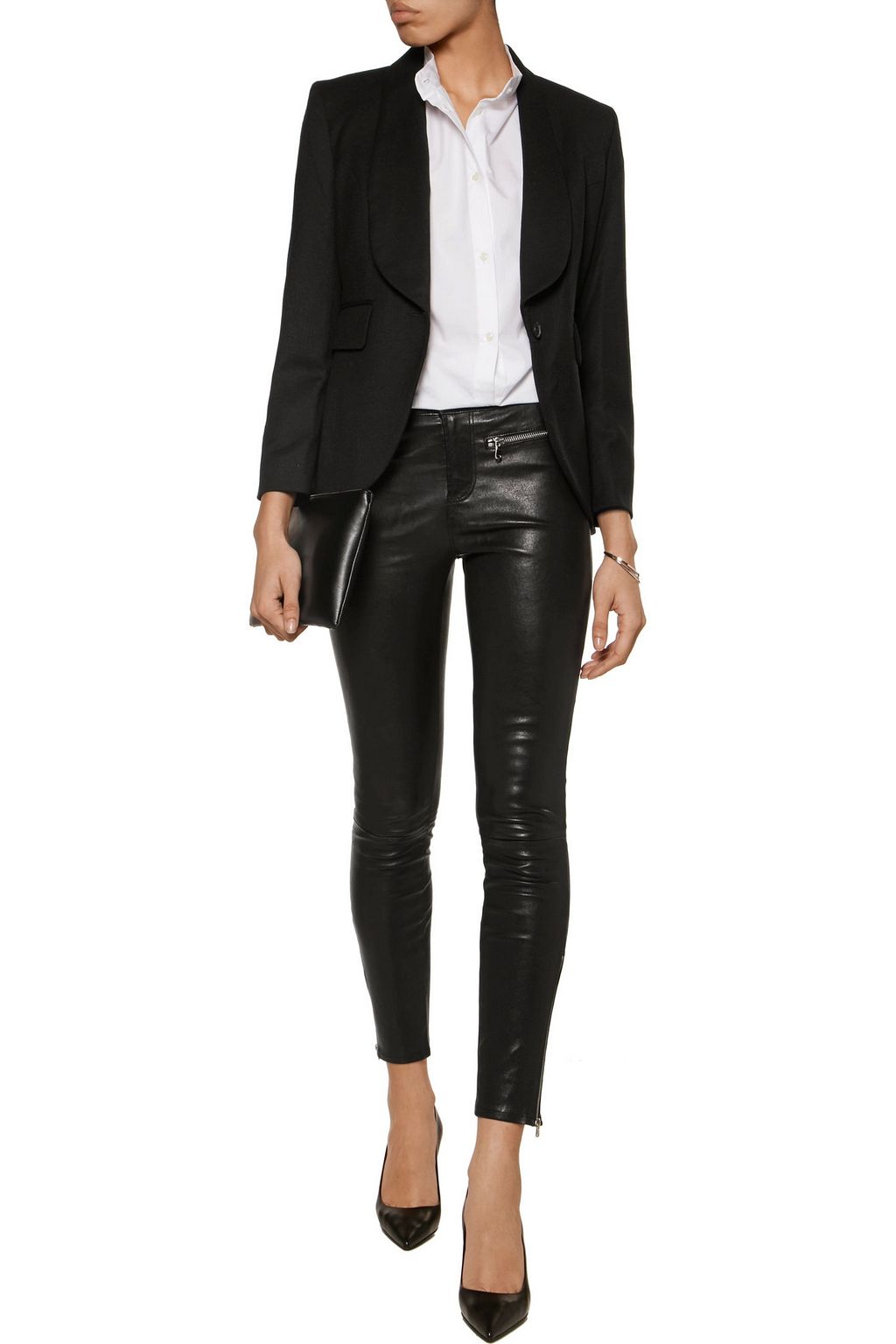J BRAND Emma stretch-leather skinny-leg pants