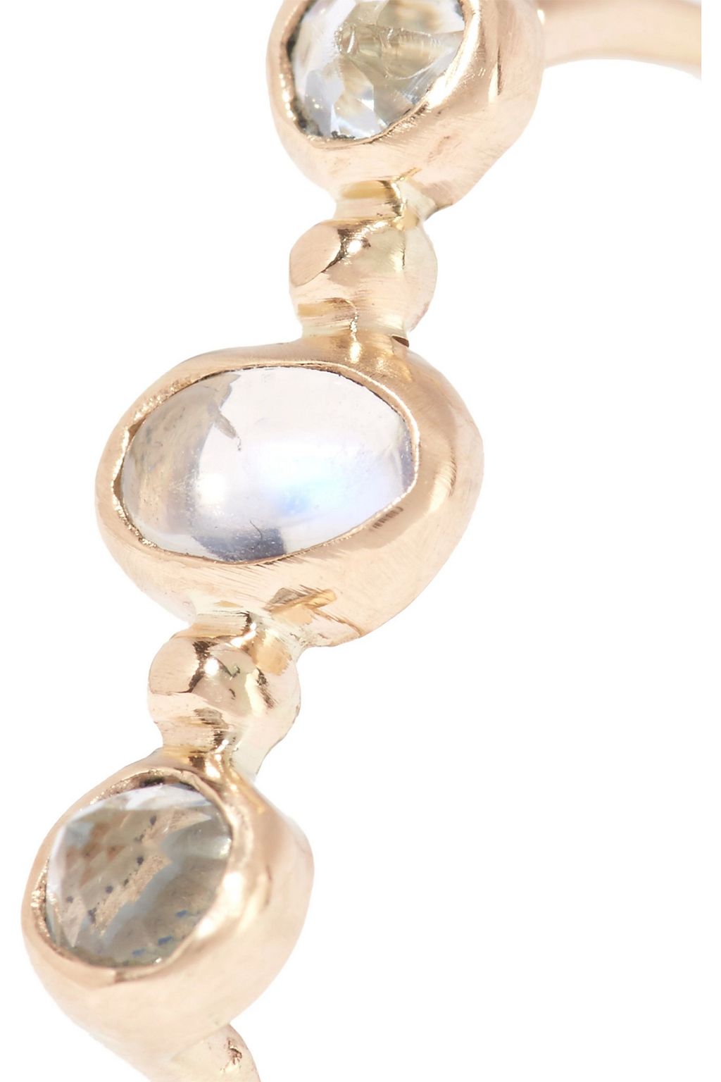 MELISSA JOY MANNING 14-karat gold, topaz and moonstone ring