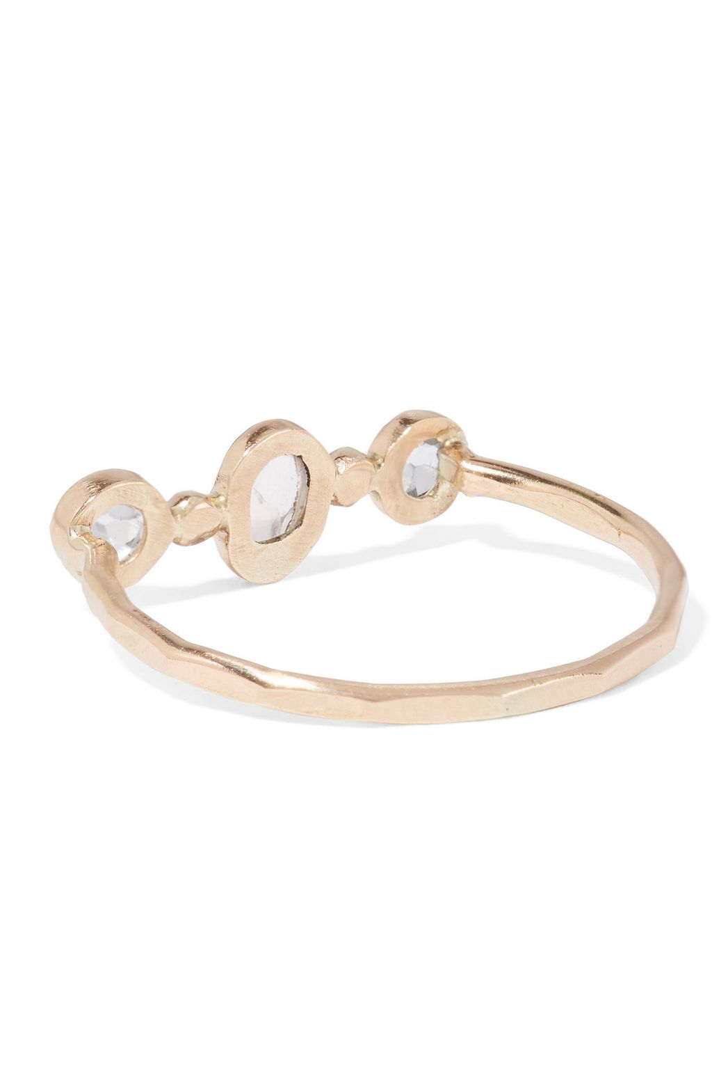 MELISSA JOY MANNING 14-karat gold, topaz and moonstone ring
