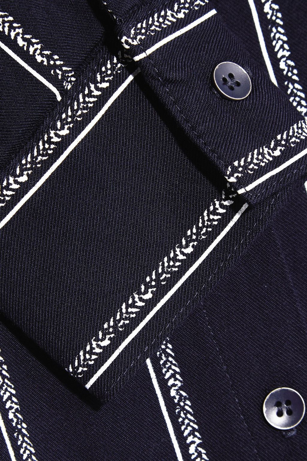 SPLENDID Striped twill midi shirt dress