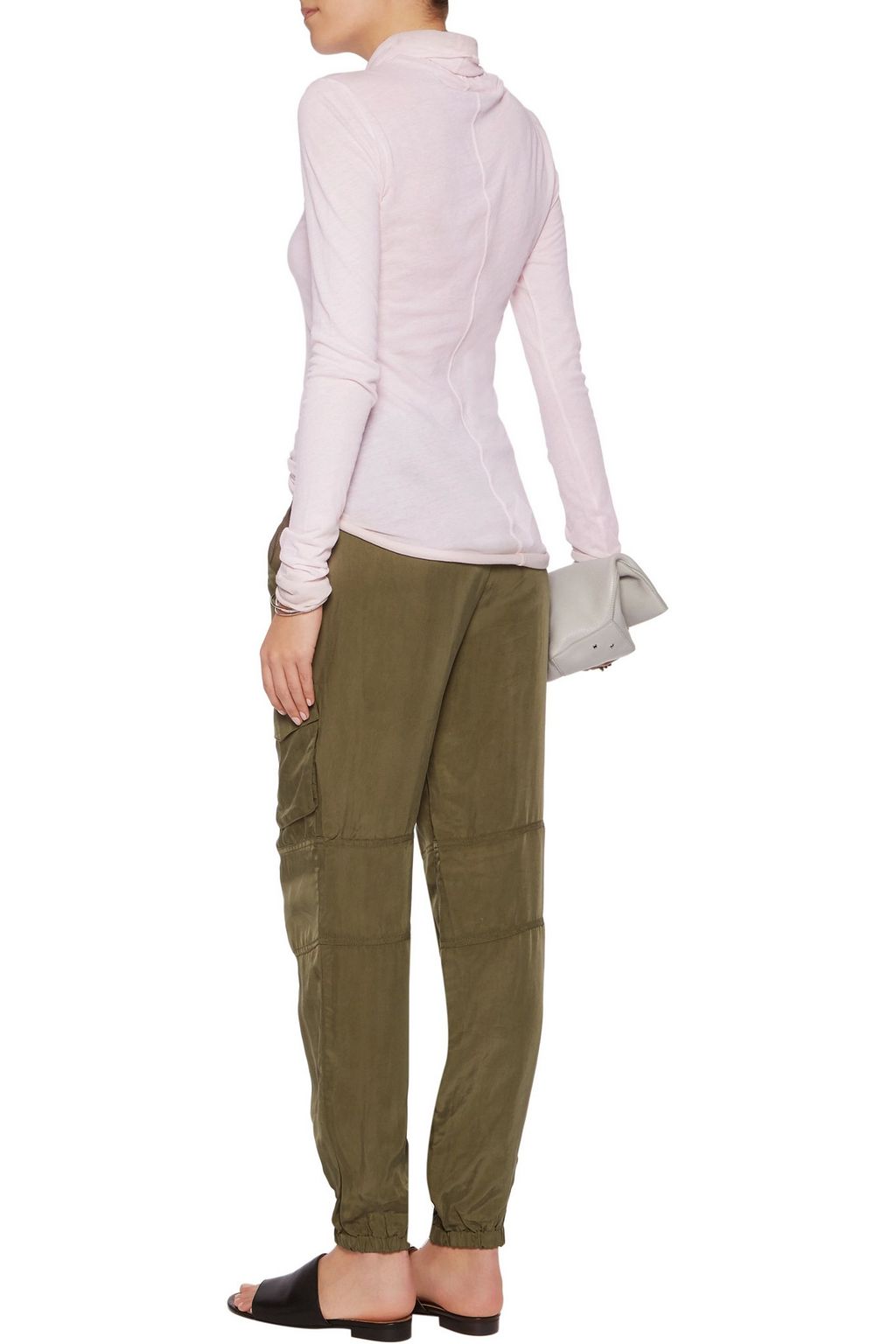ENZA COSTA Pima cotton-jersey turtleneck top