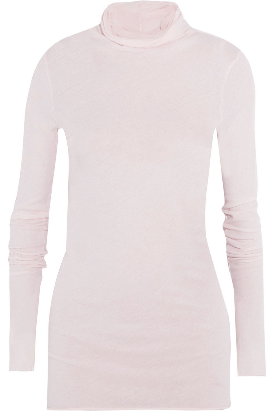 Enza Costa Pima Cotton-jersey Turtleneck Top