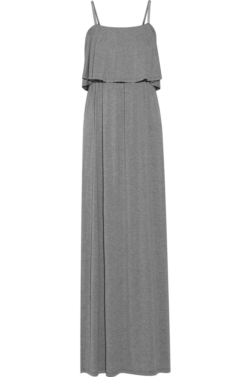 Alice And Olivia Debra Stretch-jersey Maxi Dress In Gray