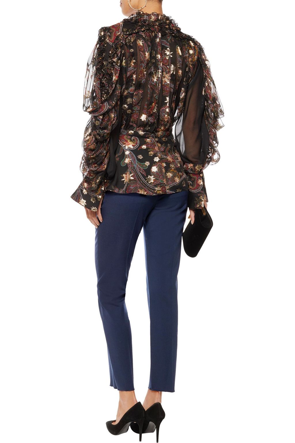 VALENTINO GARAVANI Stretch wool-twill tapered pants