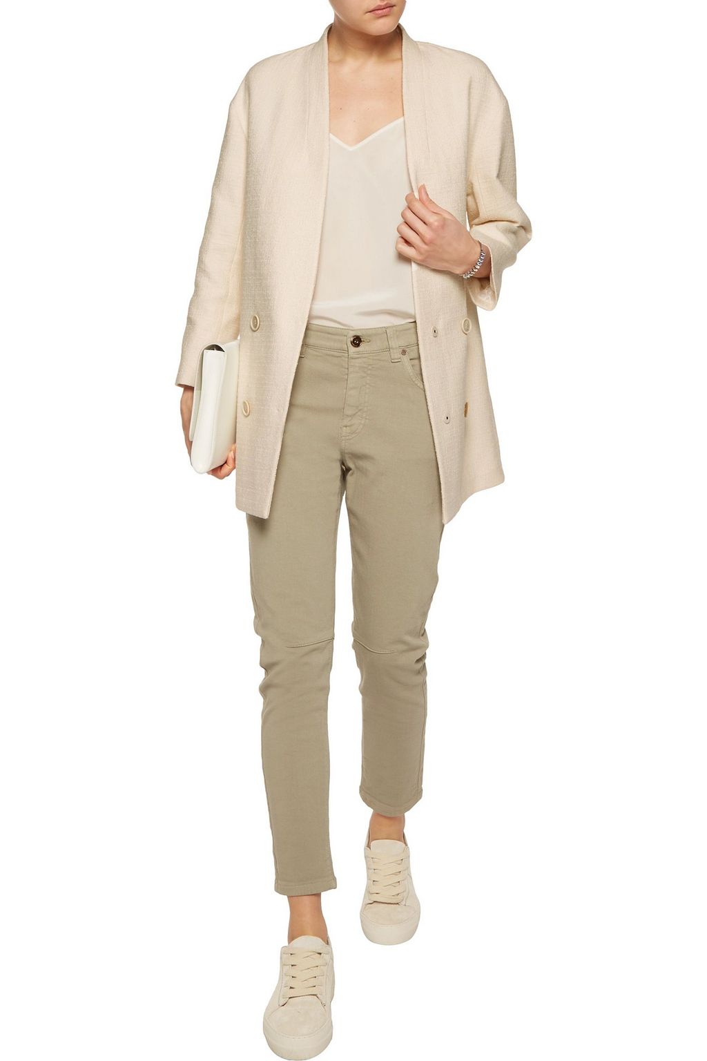 BRUNELLO CUCINELLI Cotton-blend bouclé coat