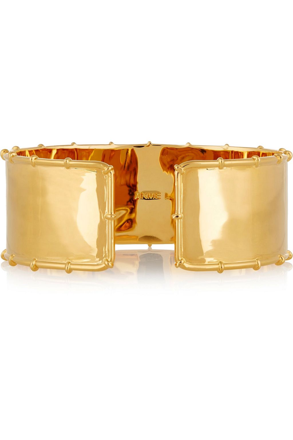 ARME DE L'AMOUR Bamboo gold-plated arm cuff