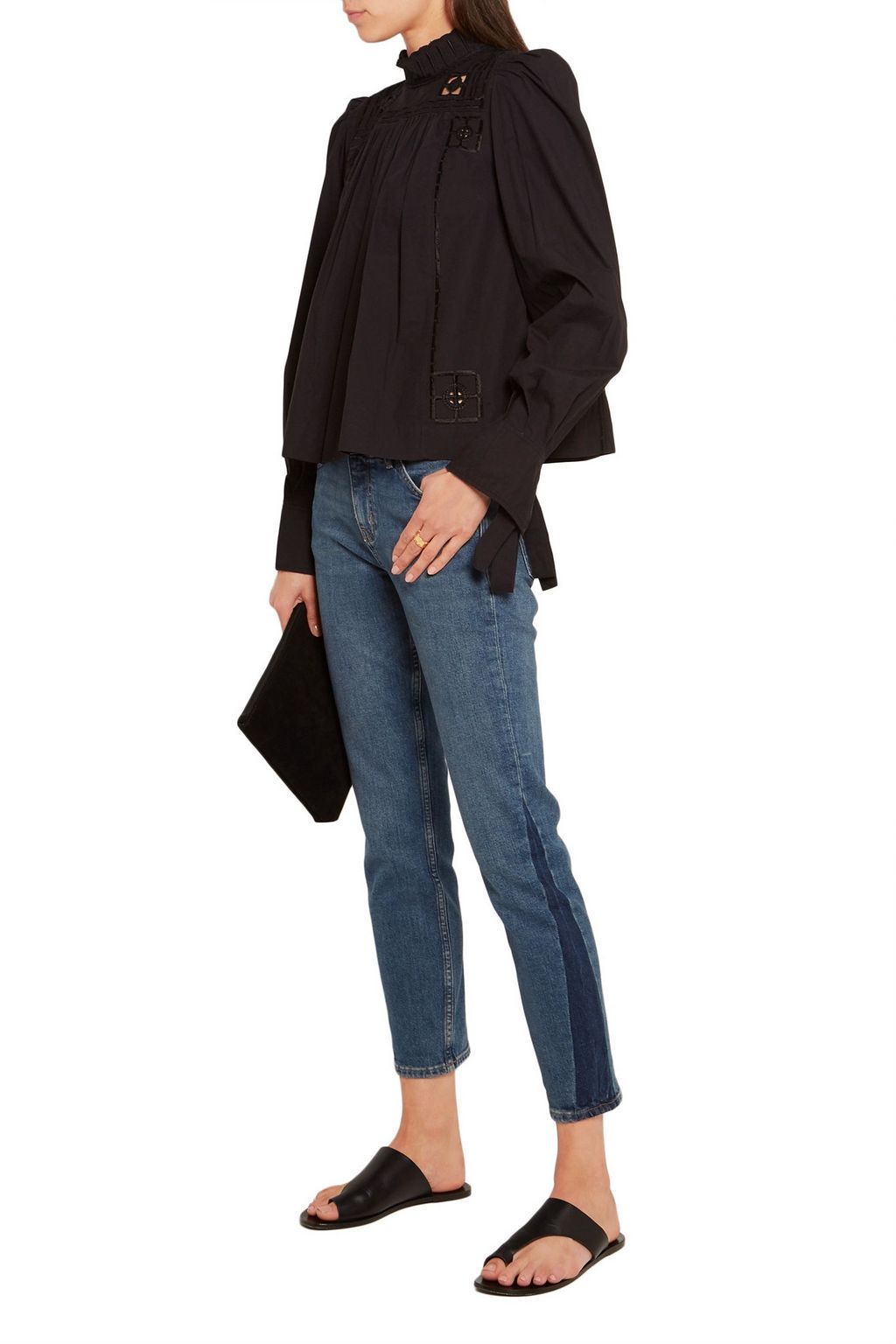 M.I.H JEANS Tomboy cropped mid-rise skinny jeans