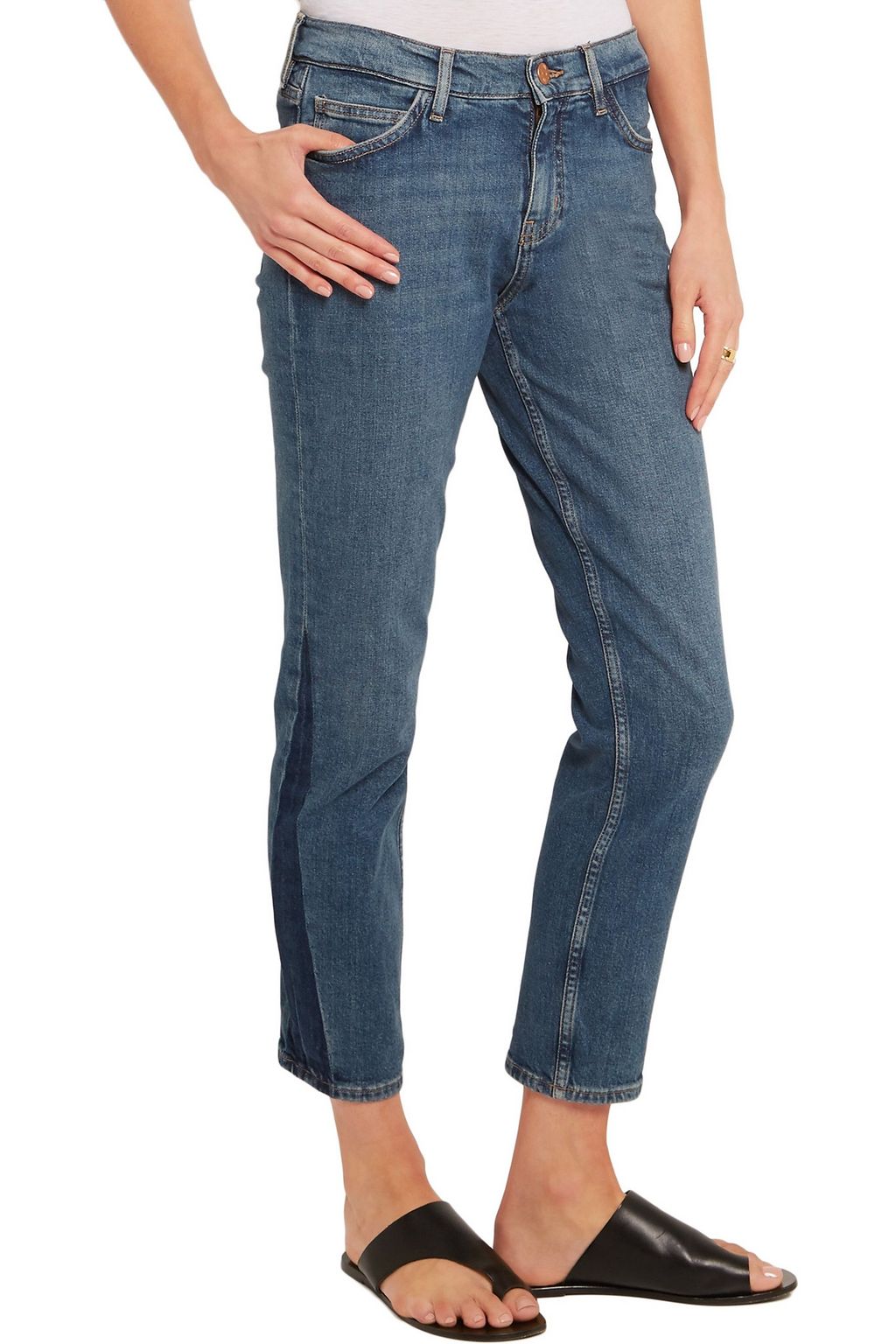 M.I.H JEANS Tomboy cropped mid-rise skinny jeans