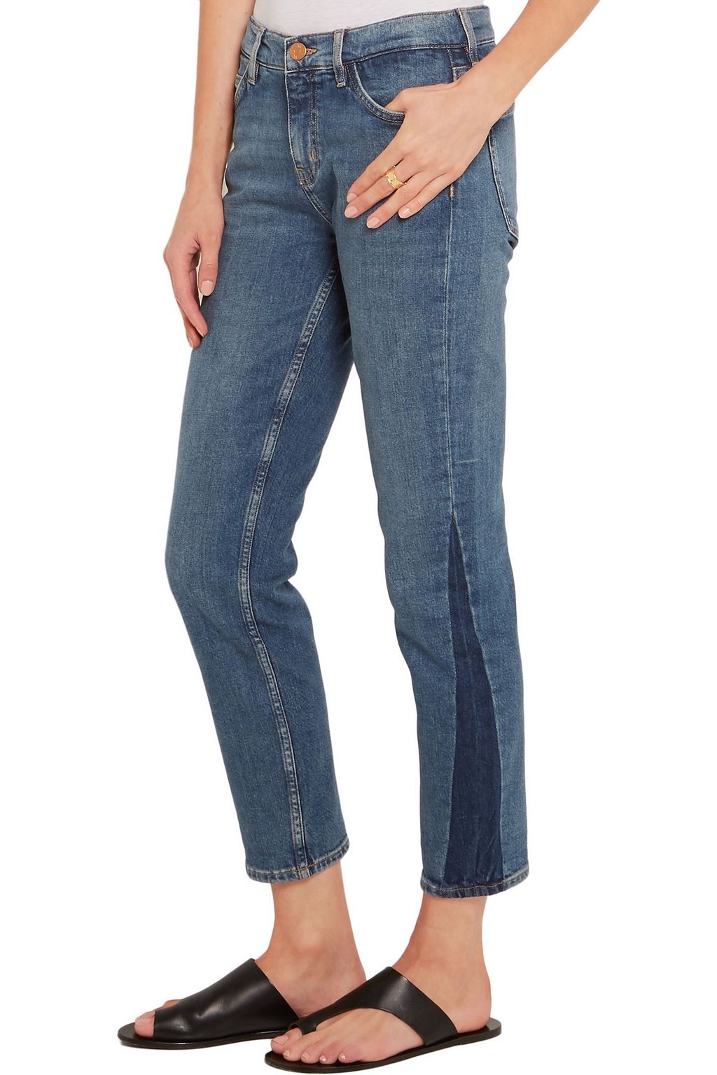 M.I.H JEANS Tomboy cropped mid-rise skinny jeans