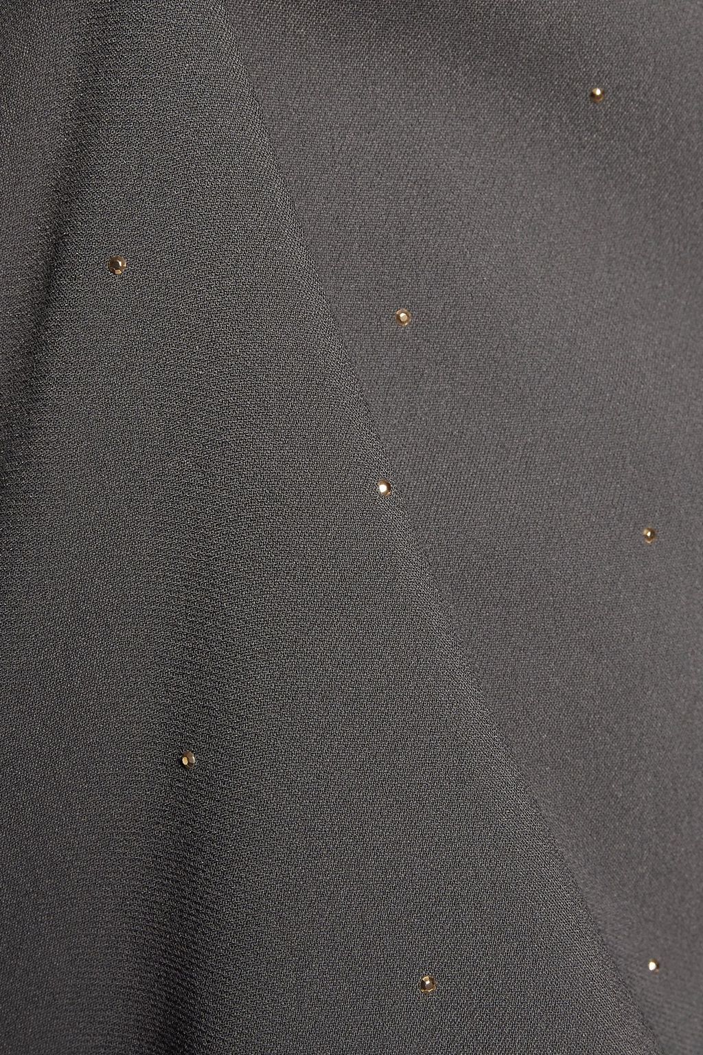 STELLA MCCARTNEY Crystal-embellished crepe de chine top