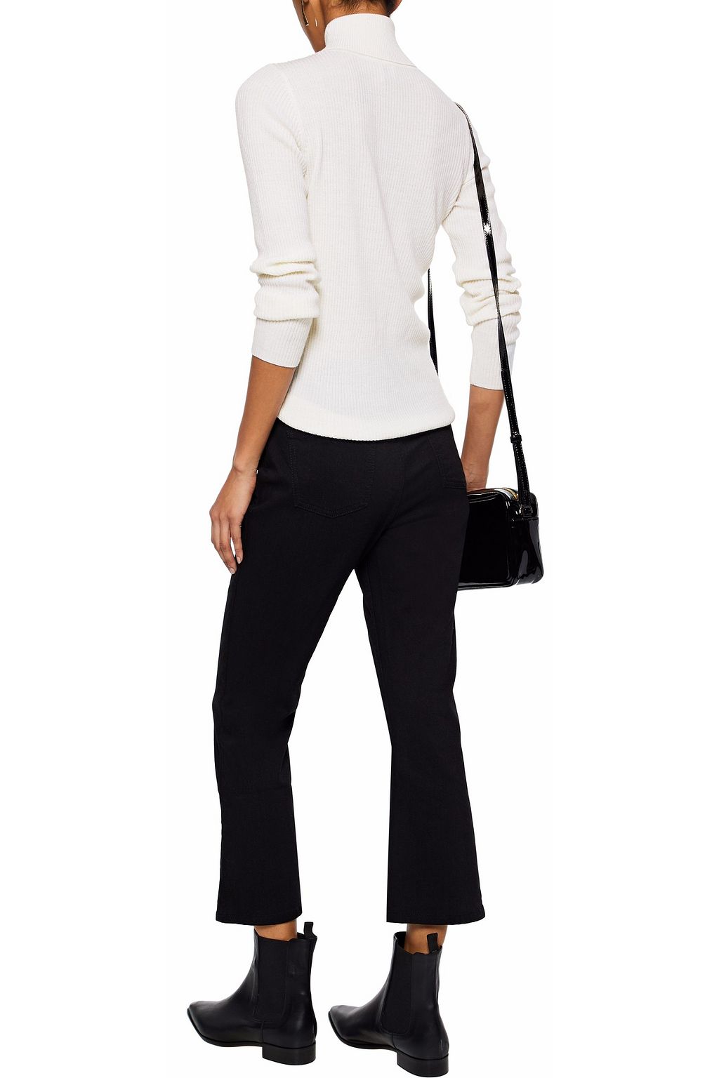 IRIS & INK Ribbed wool turtleneck sweater