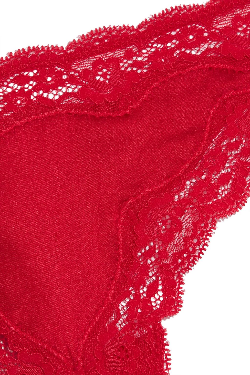 STELLA MCCARTNEY Clara Whispering lace-trimmed stretch-silk low-rise thong