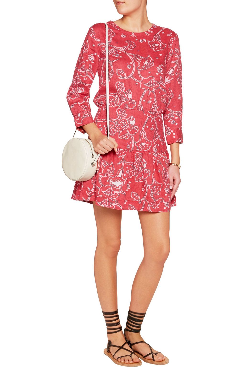 CURRENT/ELLIOTT Printed mini dress