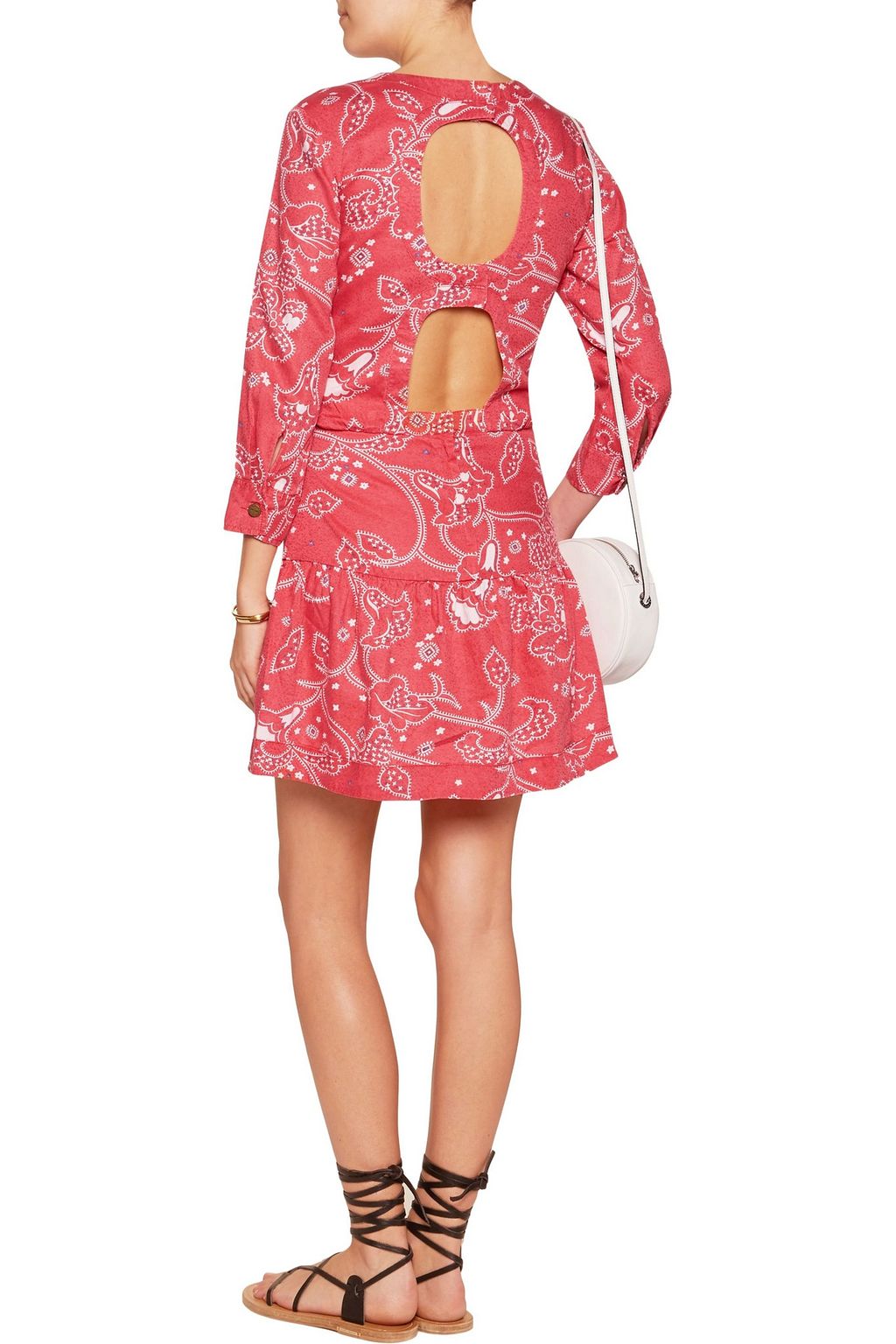 CURRENT/ELLIOTT Printed mini dress