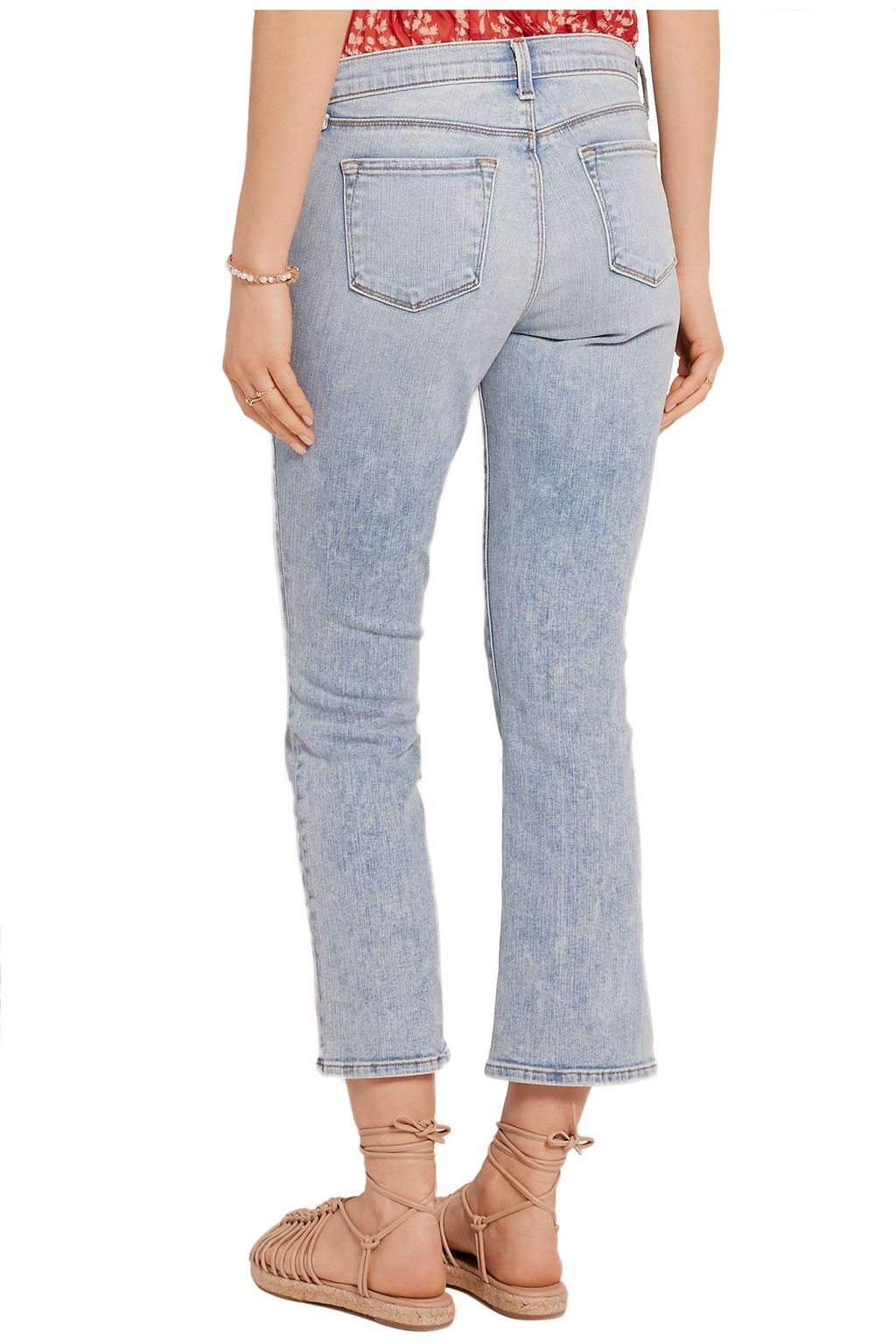 J BRAND Selena cropped mid-rise bootcut jeans