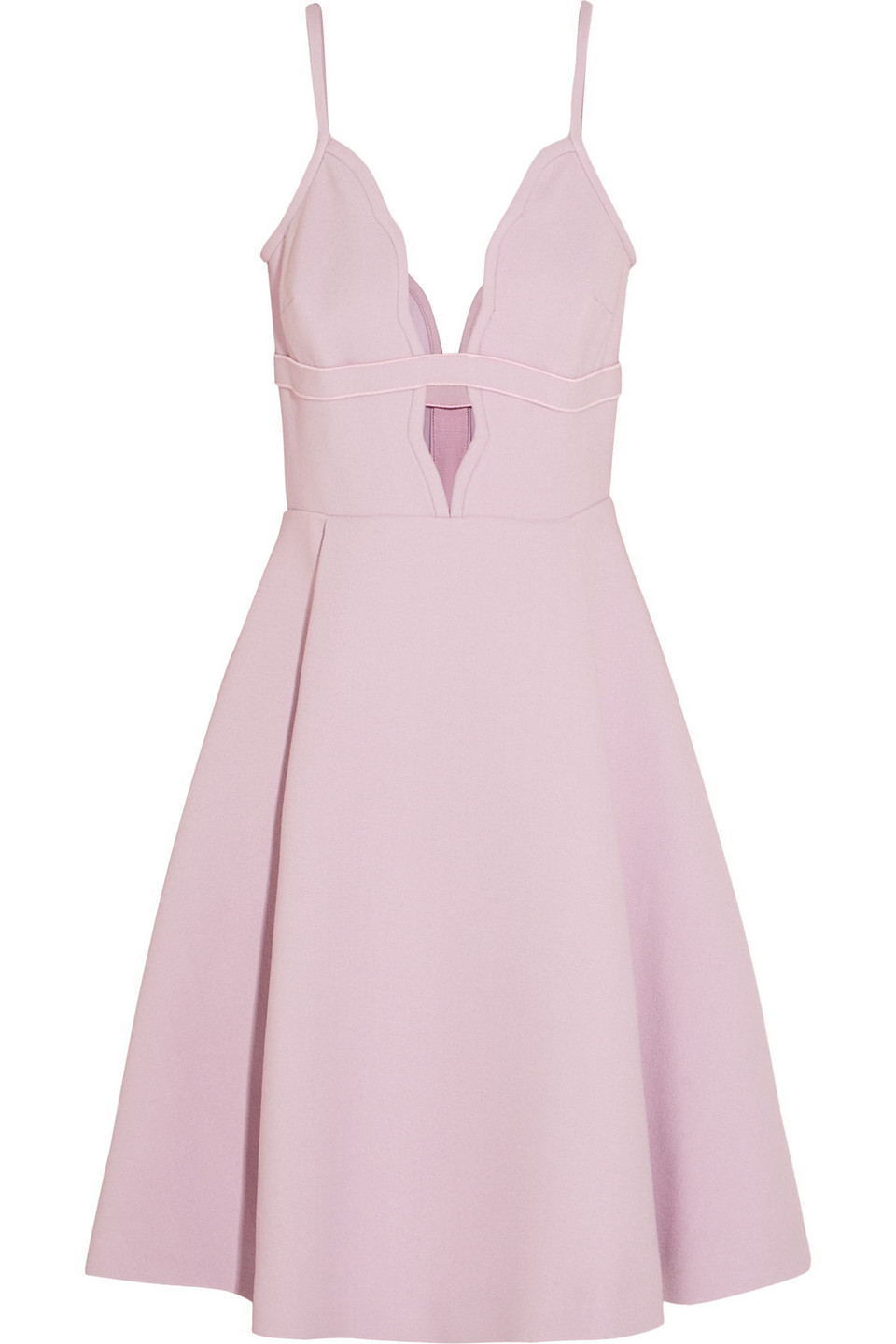 giambattista valli - cutout crepe mini dress - purple - it 44