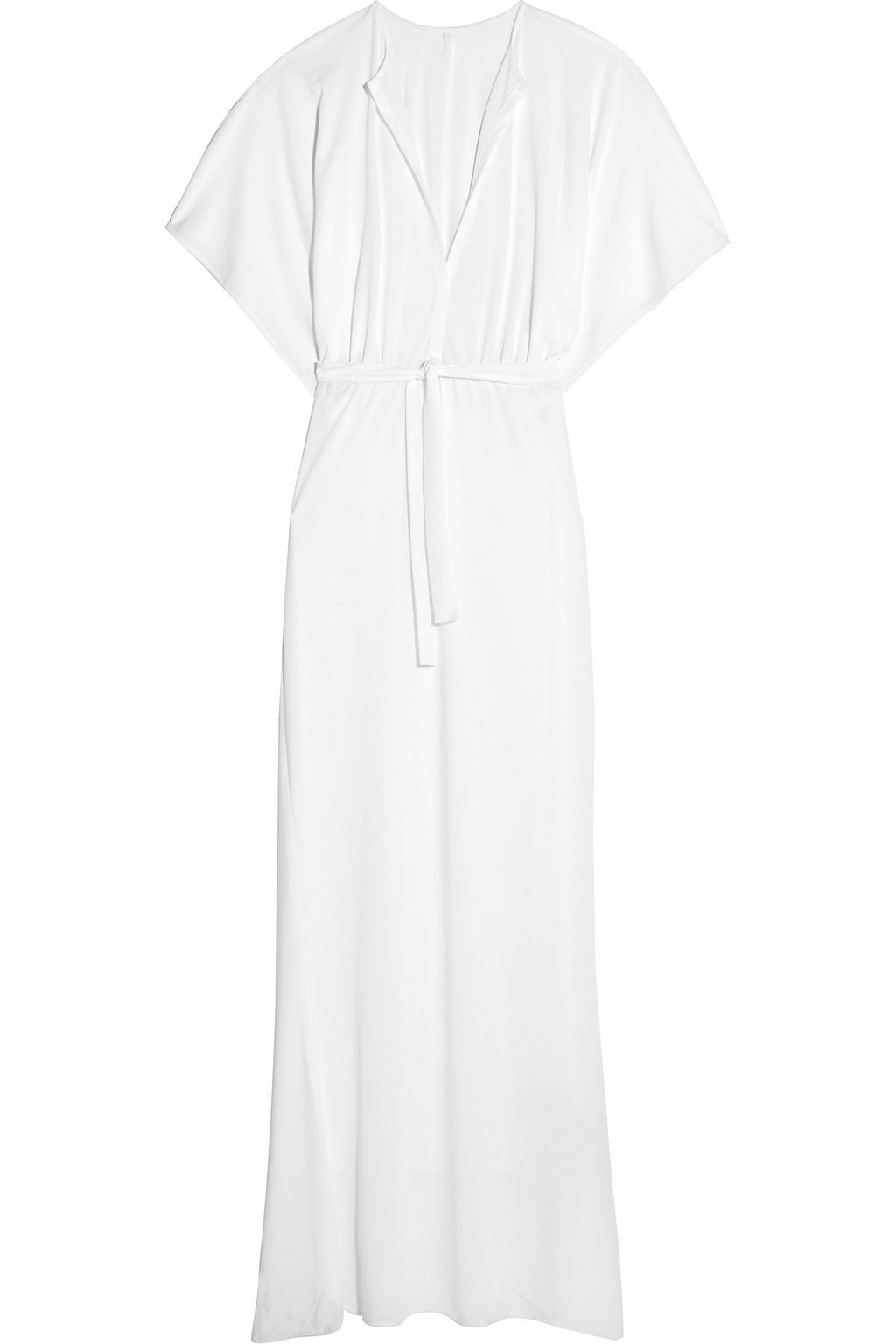 white stretch maxi dress