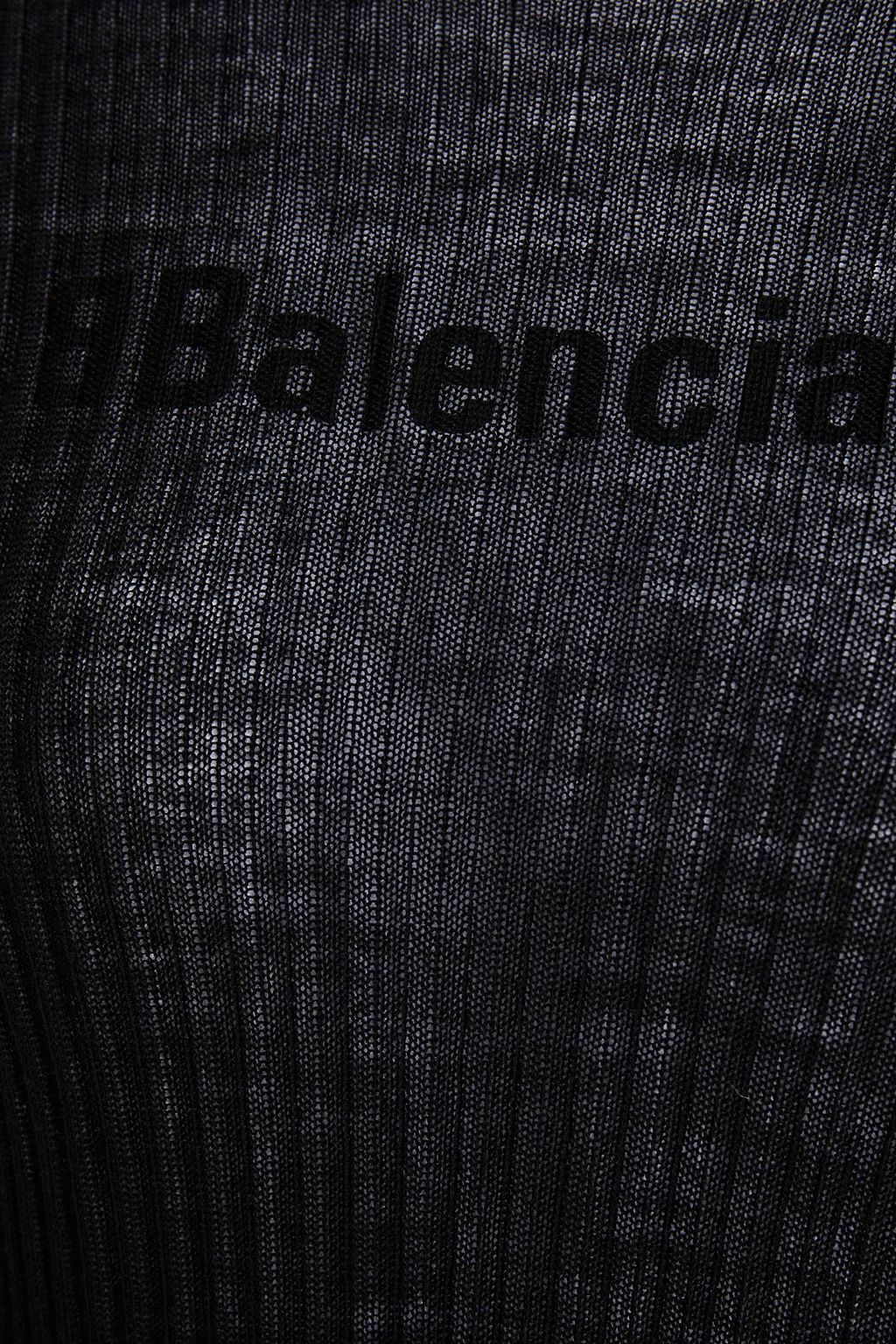 BALENCIAGA Layered ribbed wool top