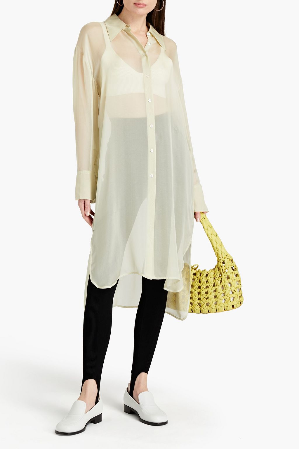 ACNE STUDIOS Silk-chiffon shirt