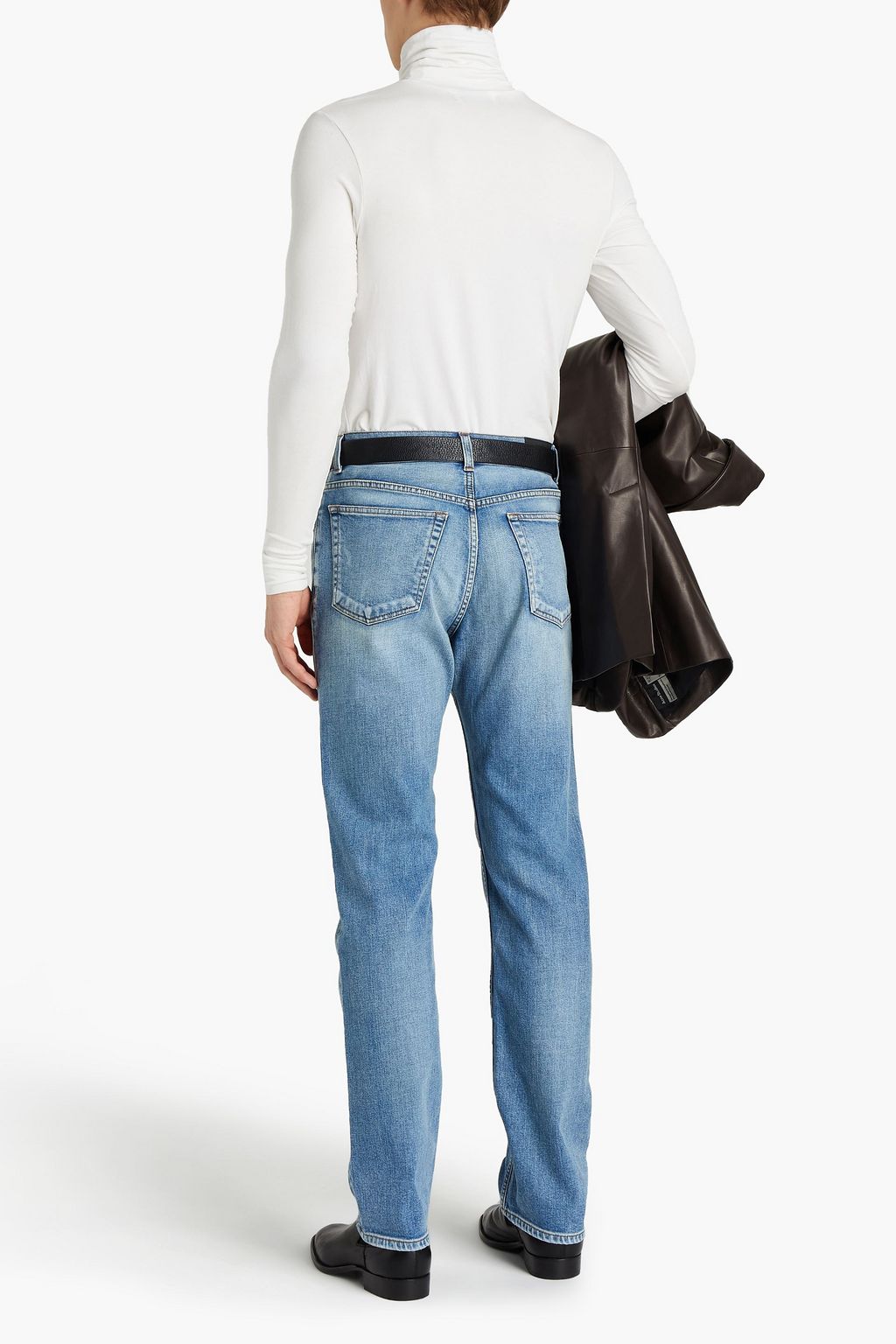 BALENCIAGA Slim-fit faded denim jeans