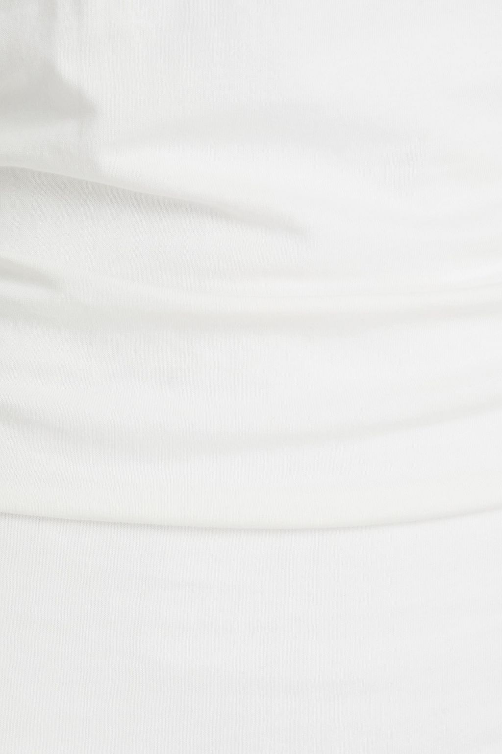 SIMKHAI Ruched cotton-jersey bodysuit