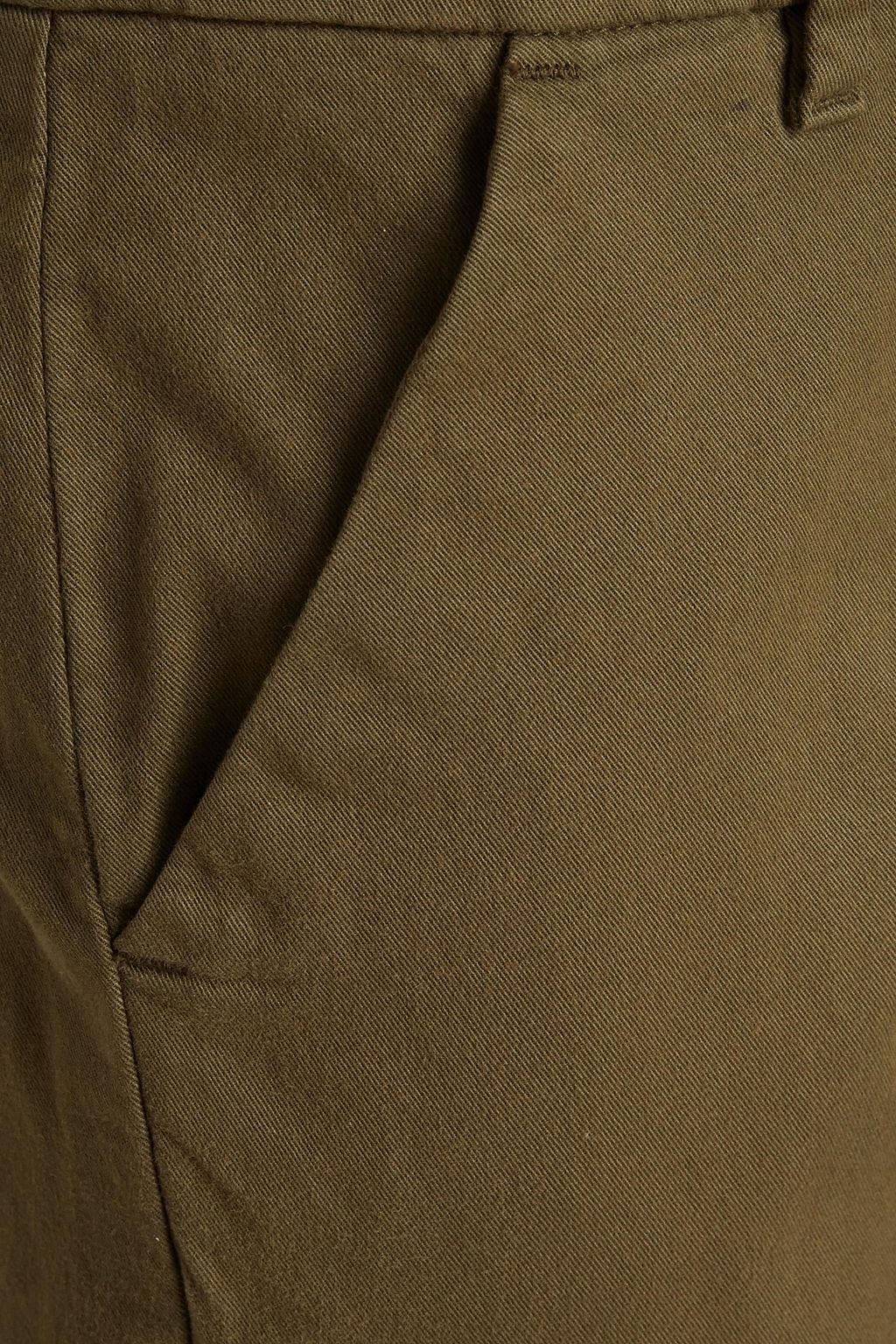 7 FOR ALL MANKIND Cotton-blend twill slim-leg pants
